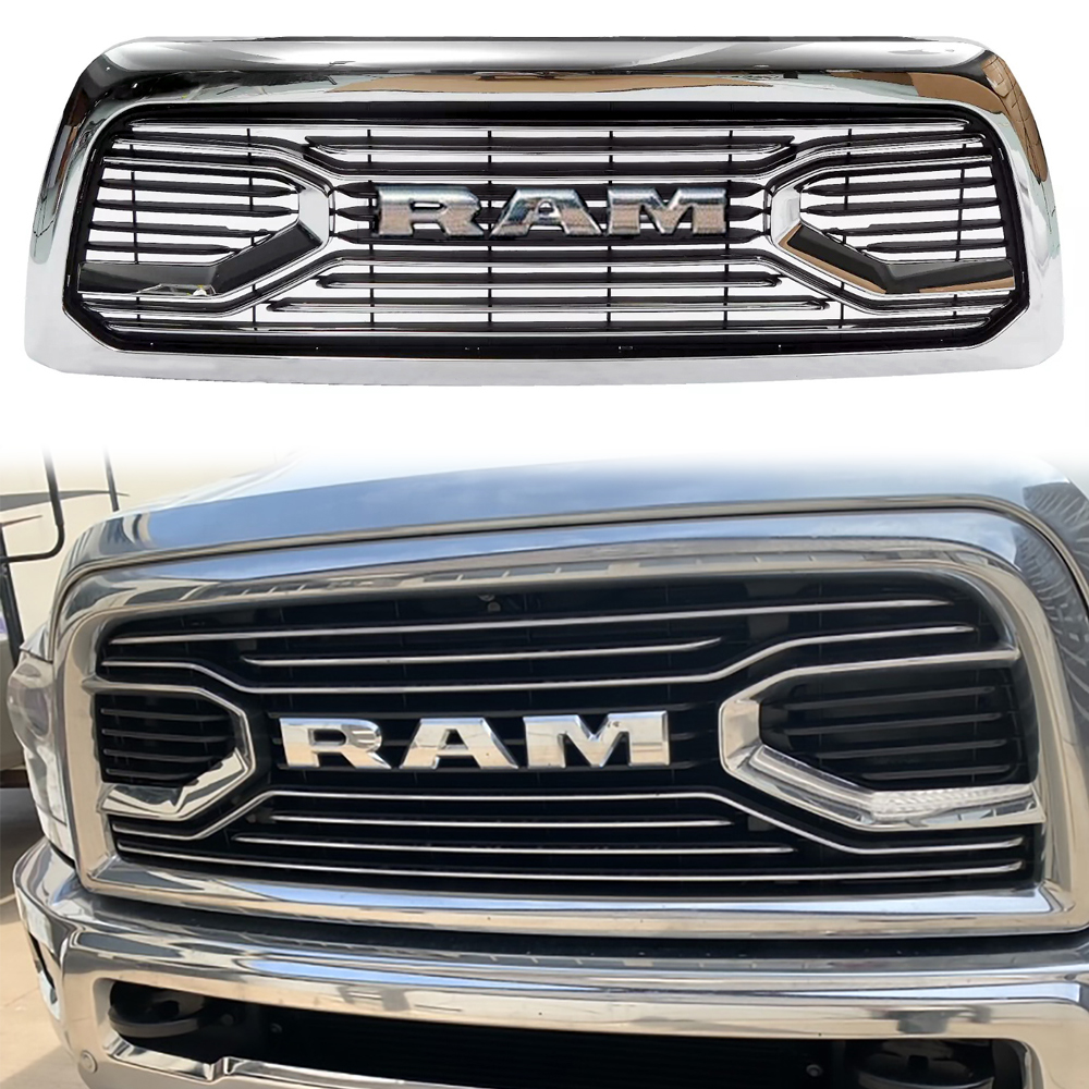 For  2013-2018 Dodge Ram 2500 3500 Grille Big Horn Style Front Grill with Letter Chrome